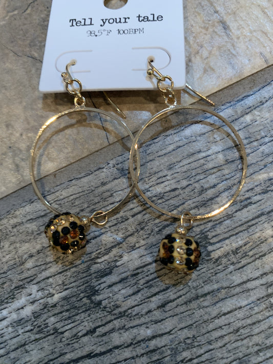 Bling Leopard Earrings