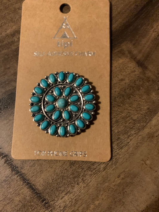 Turquoise Concho Phone Grip