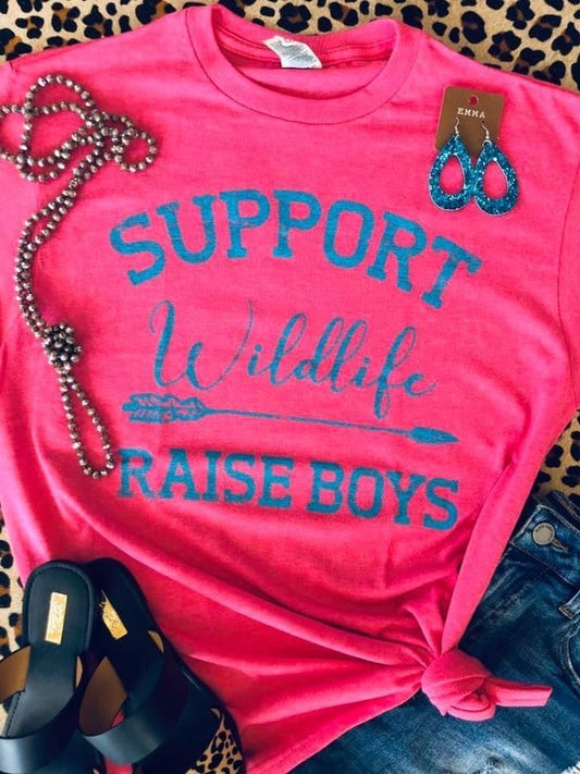 Support Wildlife Raise Boys Tee