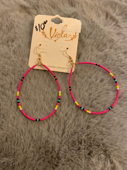 Seed Bead Hoops