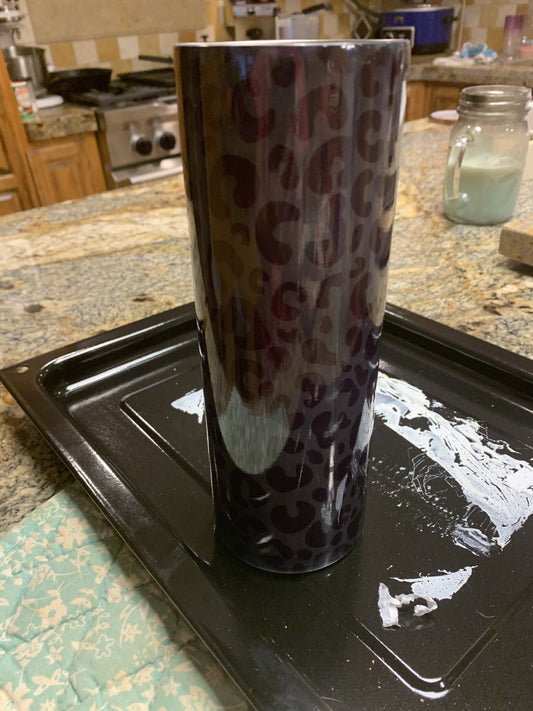 Black Leopard Tumbler